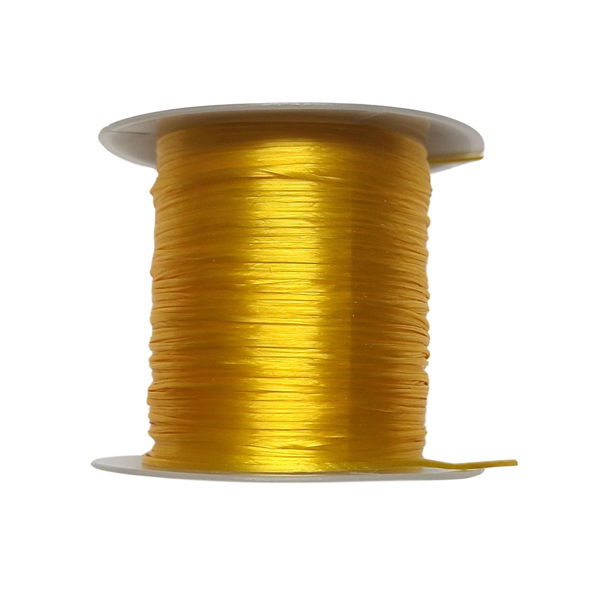 ARTSHOP Fils 0.80mm fil élastique plat doré bobine 10m