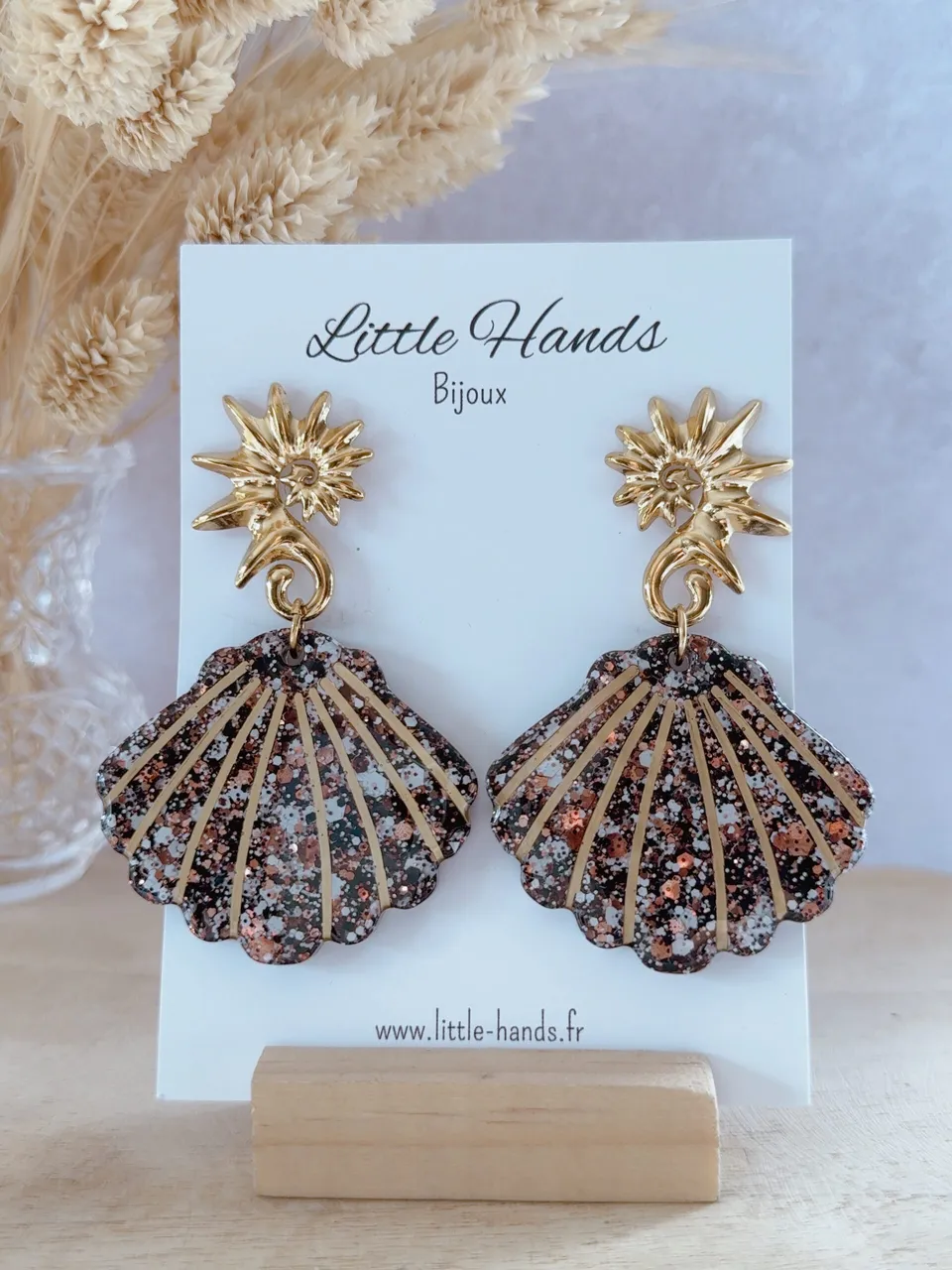 Little Hands Bijoux Ariel Cooper Dust boucles d'oreilles cuivrées