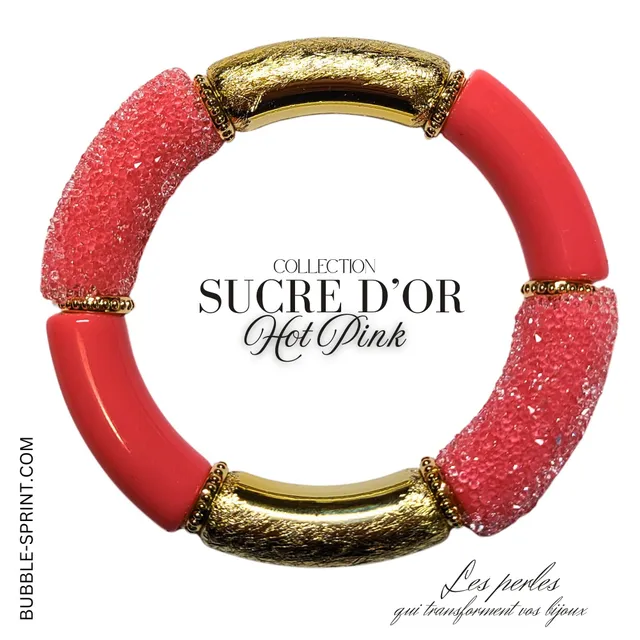 ARTSHOP Sucre d'Or bracelet hot pink kit