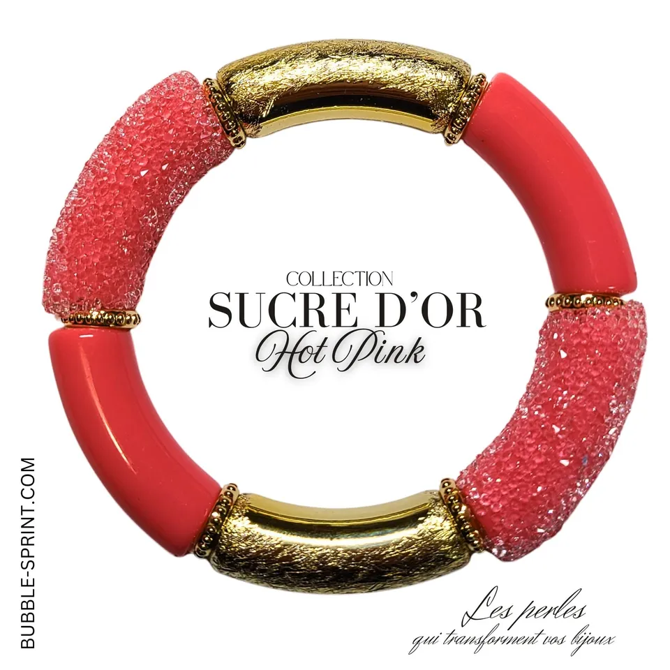 ARTSHOP Sucre d'Or bracelet hot pink kit