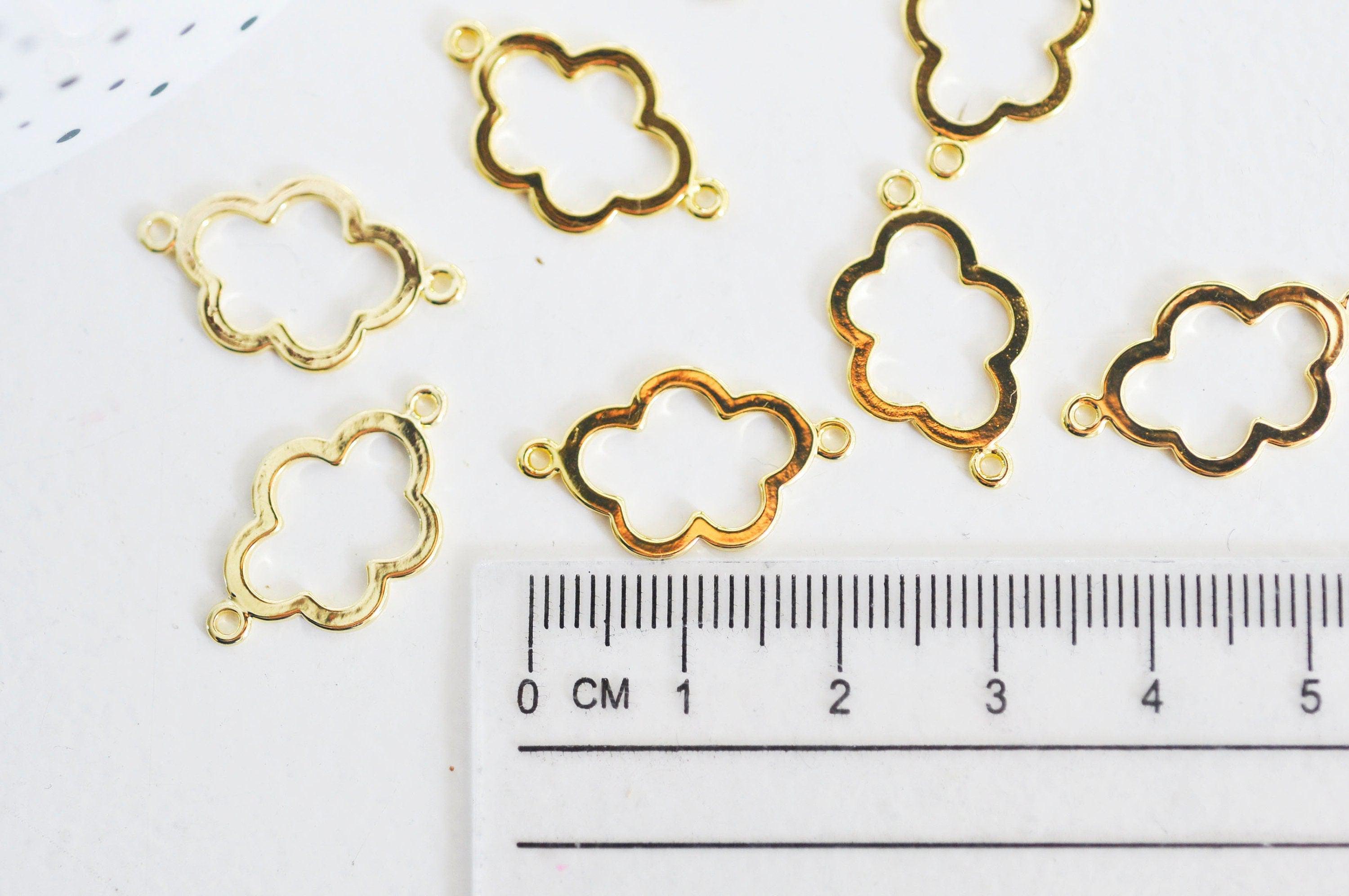 Gingerlily Pendentifs DIY Connecteur Nuage Doré 16K 16mm