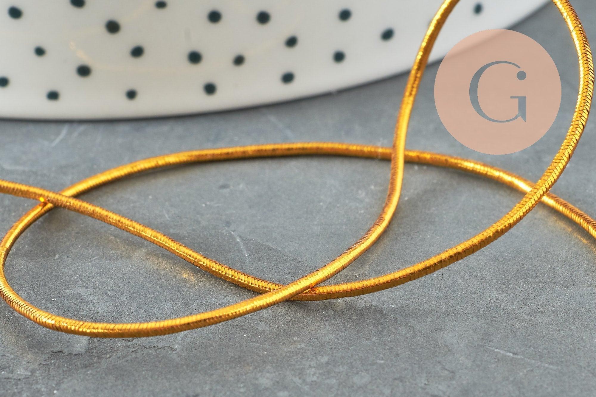 Gingerlily Cordons élastique G1478 nylon doré 1mm x1m