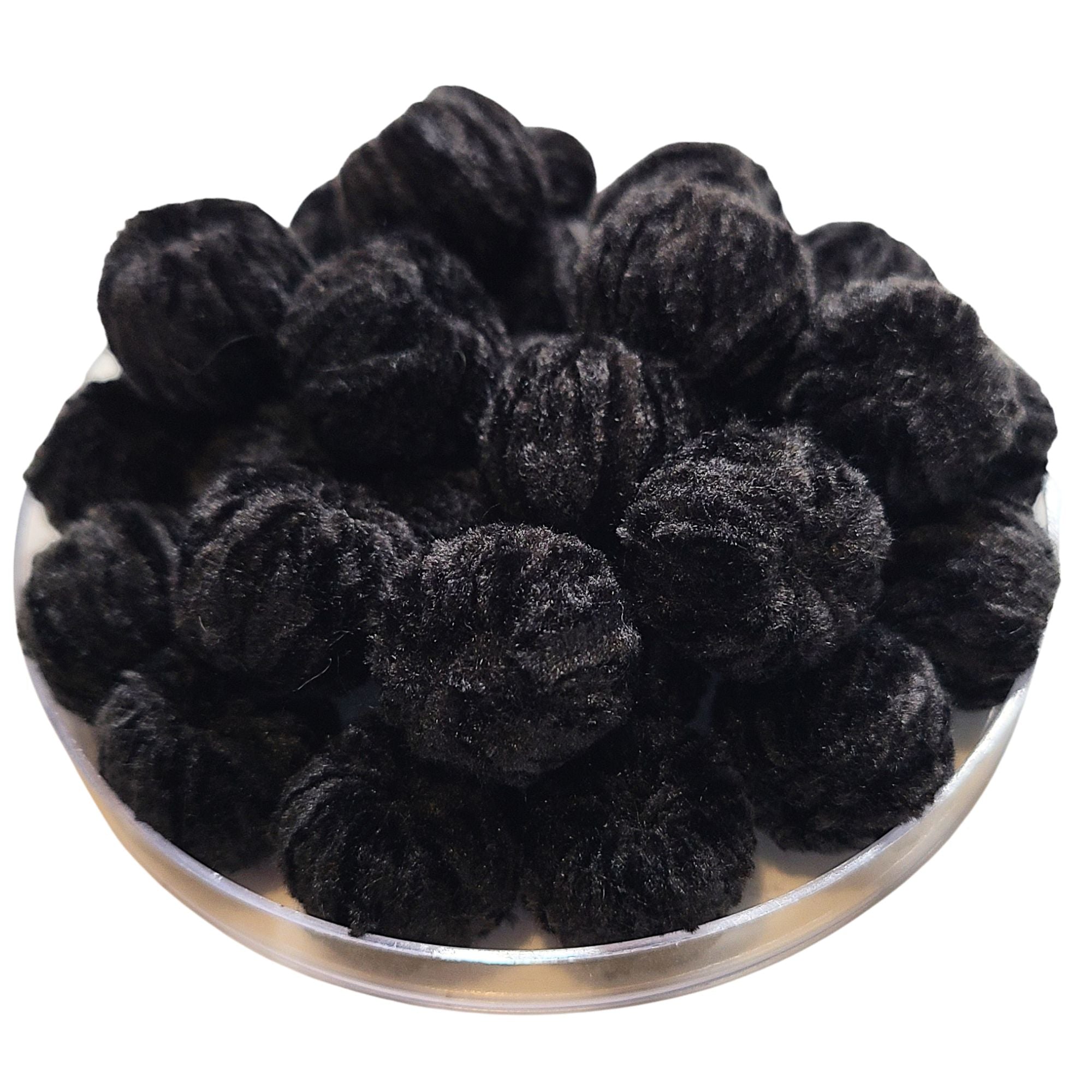 ARTSHOP Chouchous Balls 15 perle noire velours 16MM x1