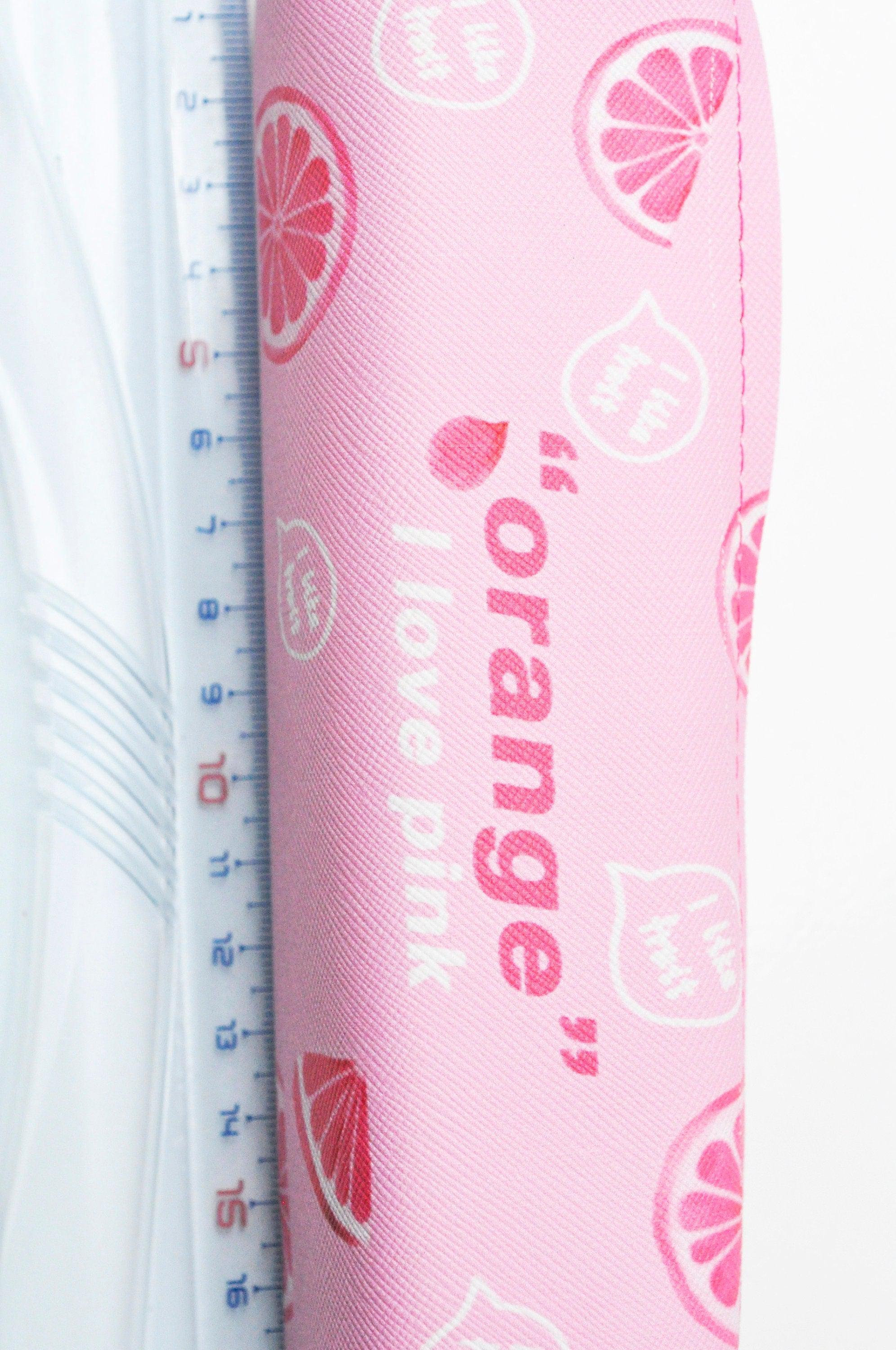 Gingerlily trousse stylos rectangulaire fruit 20cm rose