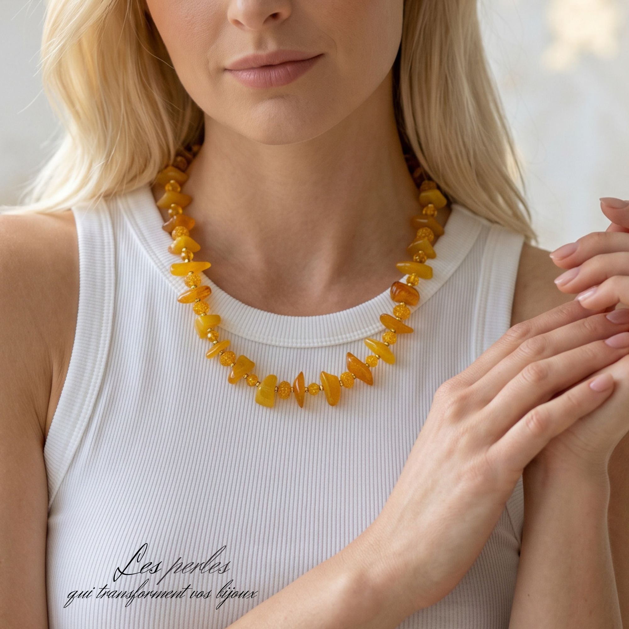 ARTSHOP Niagara Ambre collier 52cm kit à faire