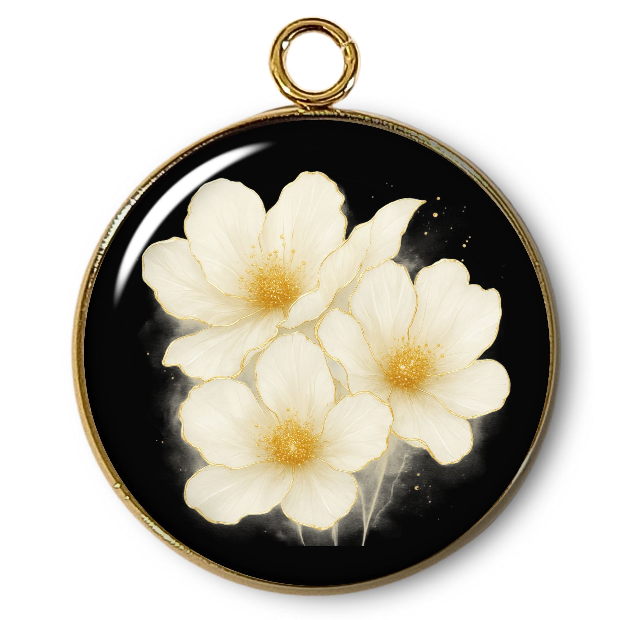 ARTSHOP Pendentifs 7 Intemporel pendentif fleur doré