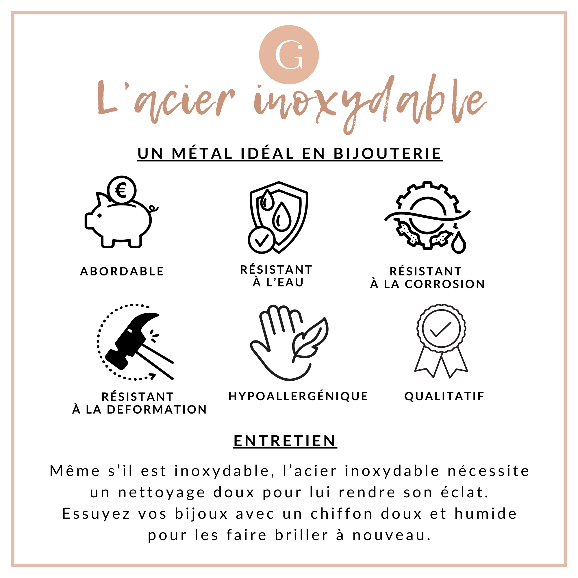 Gingerlily Bijoux personnalisés ADN2 bracelet jonc or avec médaille
