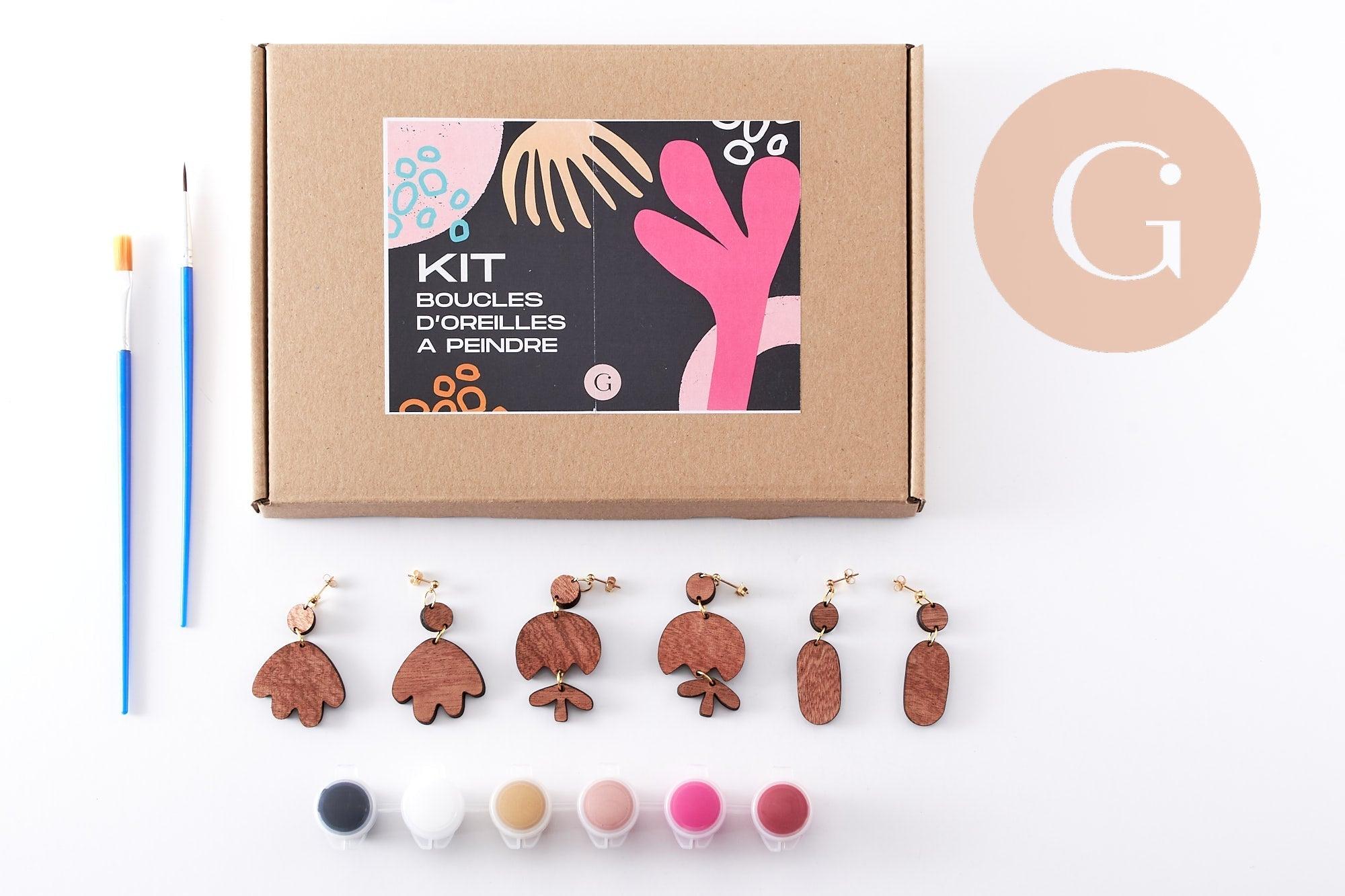 Gingerlily Kits G9879 kit boucles bois à peindre 3 paires