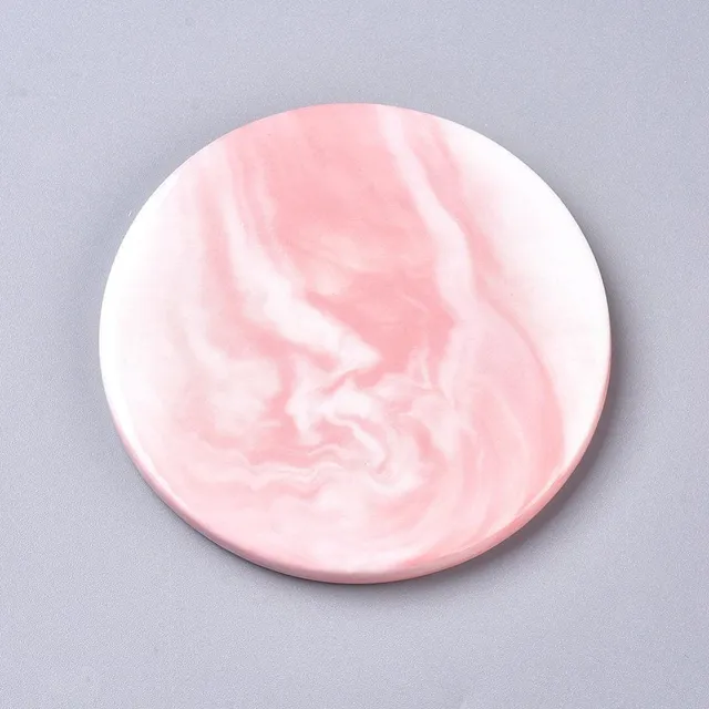 Gingerlily G5094 plateau rond porcelaine marbre rose 9,6cm x1