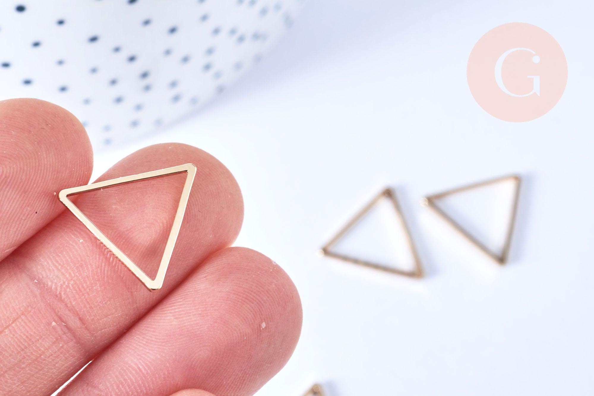Gingerlily Pendentifs Triangle G6556 pendentif laiton 15mm x5
