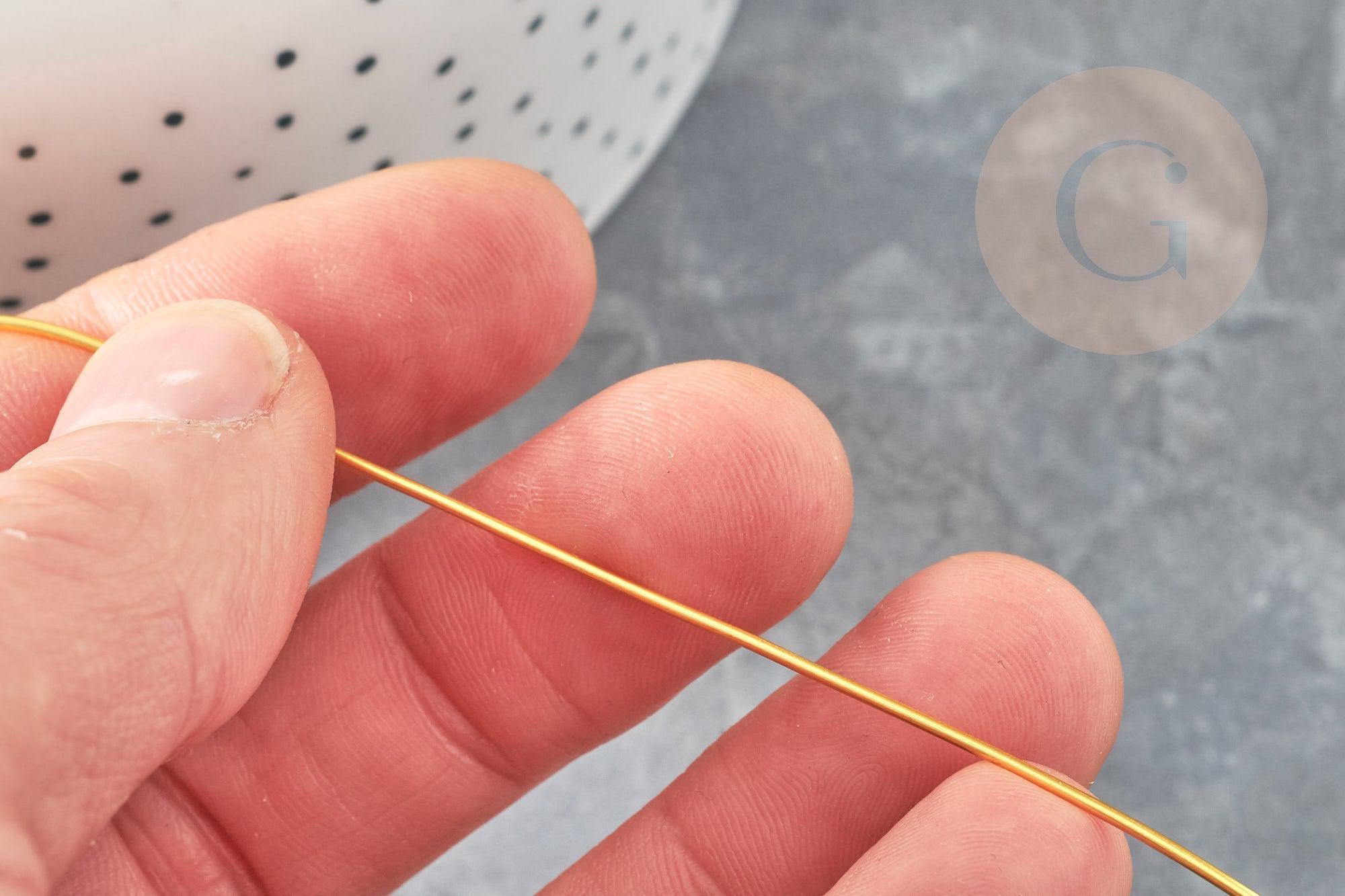 Gingerlily Fil cuivre doré 1mm bobine 2,5m pour bijoux
