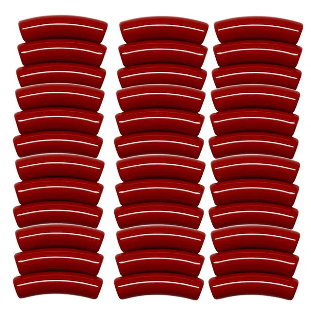 Artshop Tiny 22 tube cerise 5mm perles résine x10