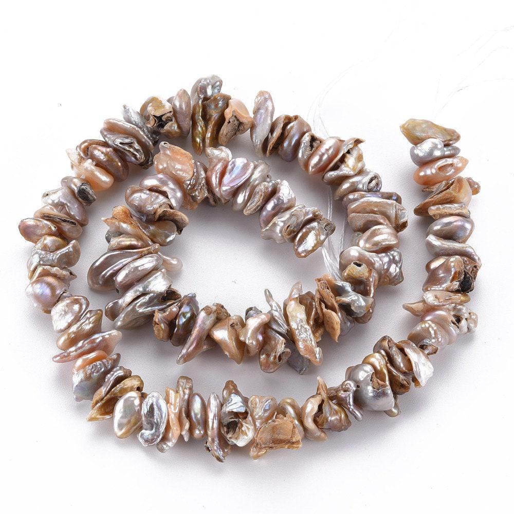 Gingerlily G6176 fil perles keshi eau douce rose 90 perles