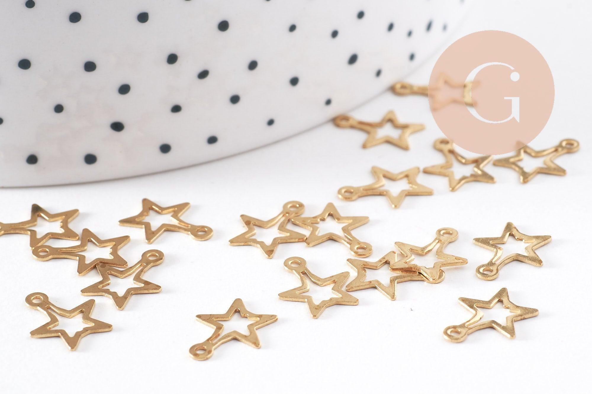 Gingerlily Pendentifs G10145 breloque étoile laiton 12mm x5