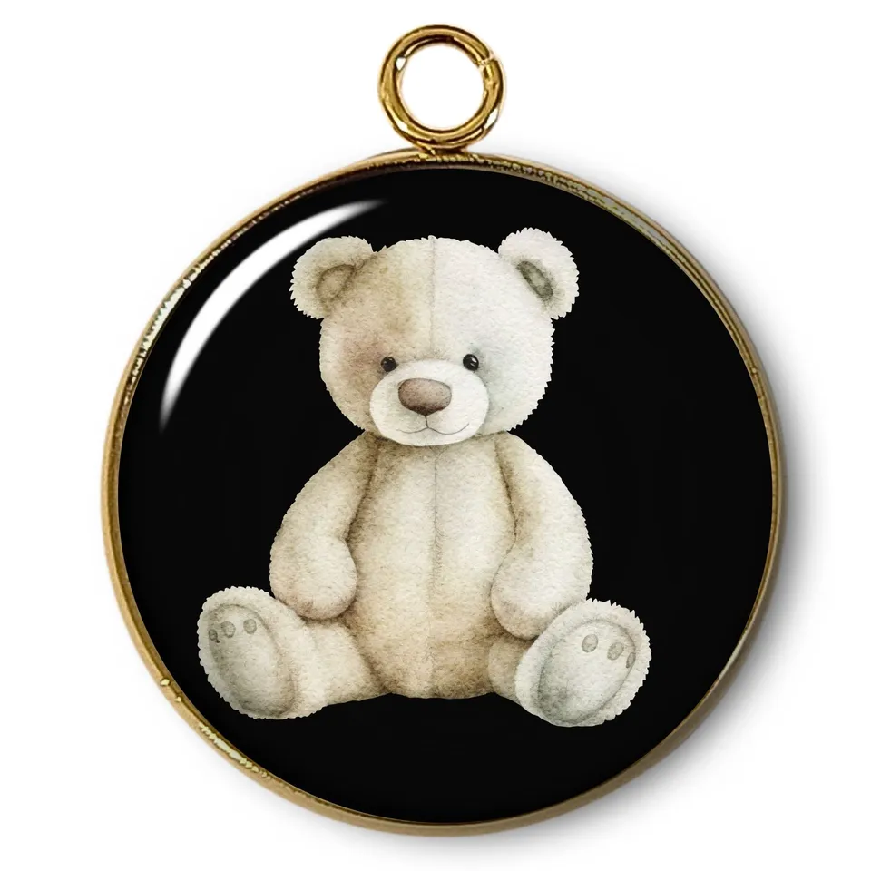 ARTSHOP Pendentifs 60 pendentif ours intemporel plaqué or x1