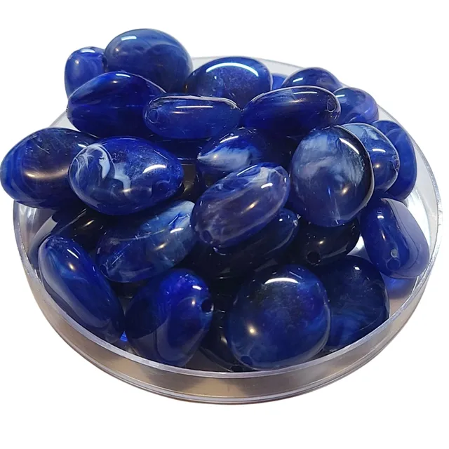 ARTSHOP Galets TIKA 19 galet cobalt marbré x1