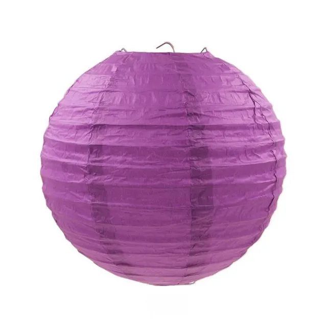 Gingerlily Perles G578 abat-jour boule papier violet 30 cm