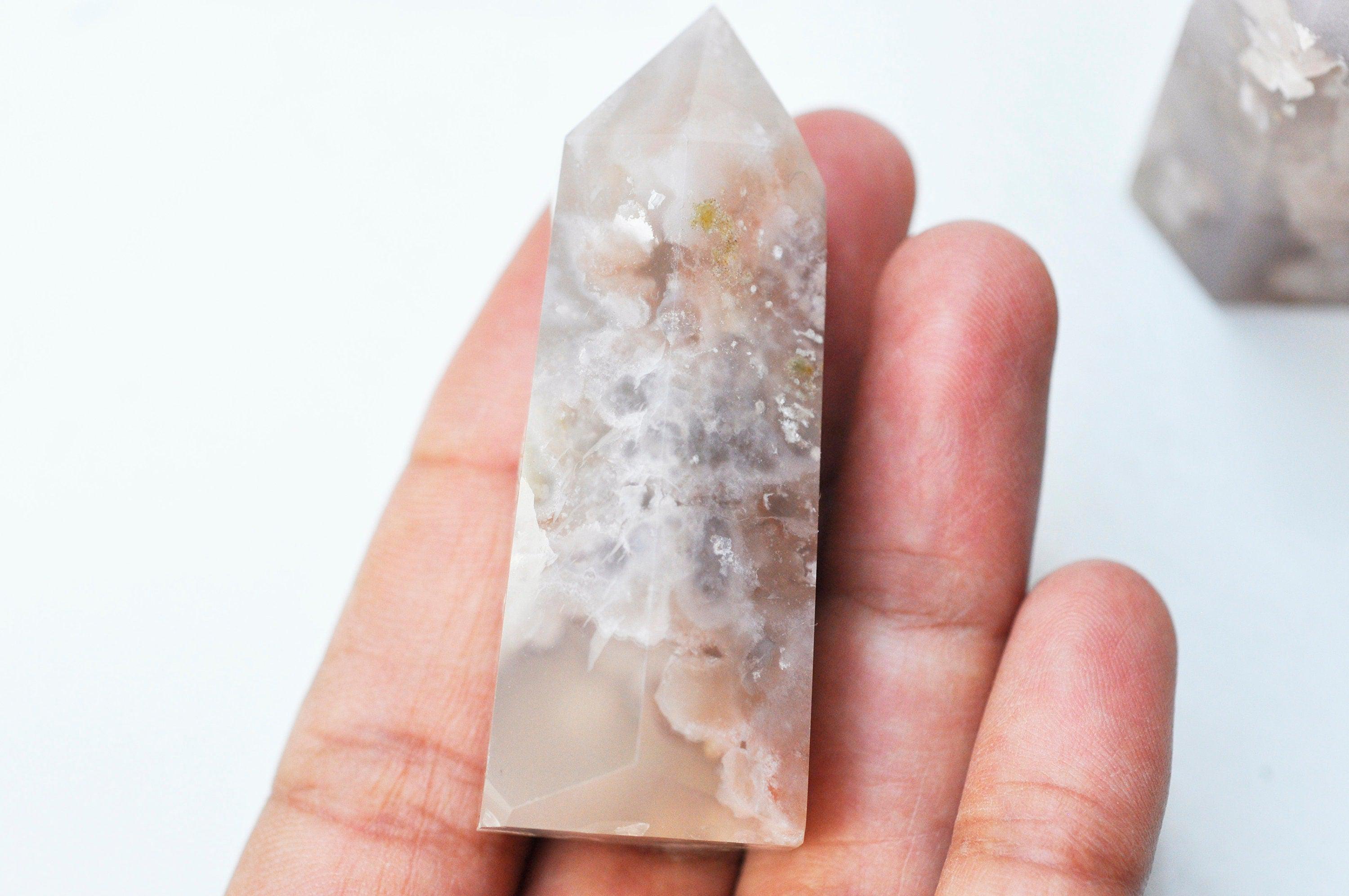 Gingerlily Perles G4866 pointe agate fleur naturelle la pièce