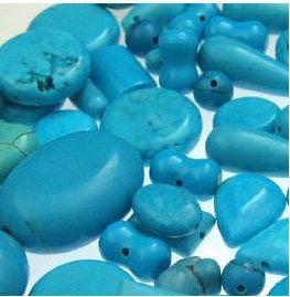 Gingerlily Perles G969 perles howlite turquoise lot 10