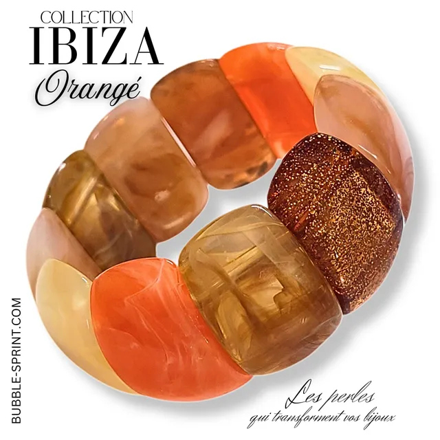 ARTSHOP Ibiza Orangé bracelet acrylique kit orangé