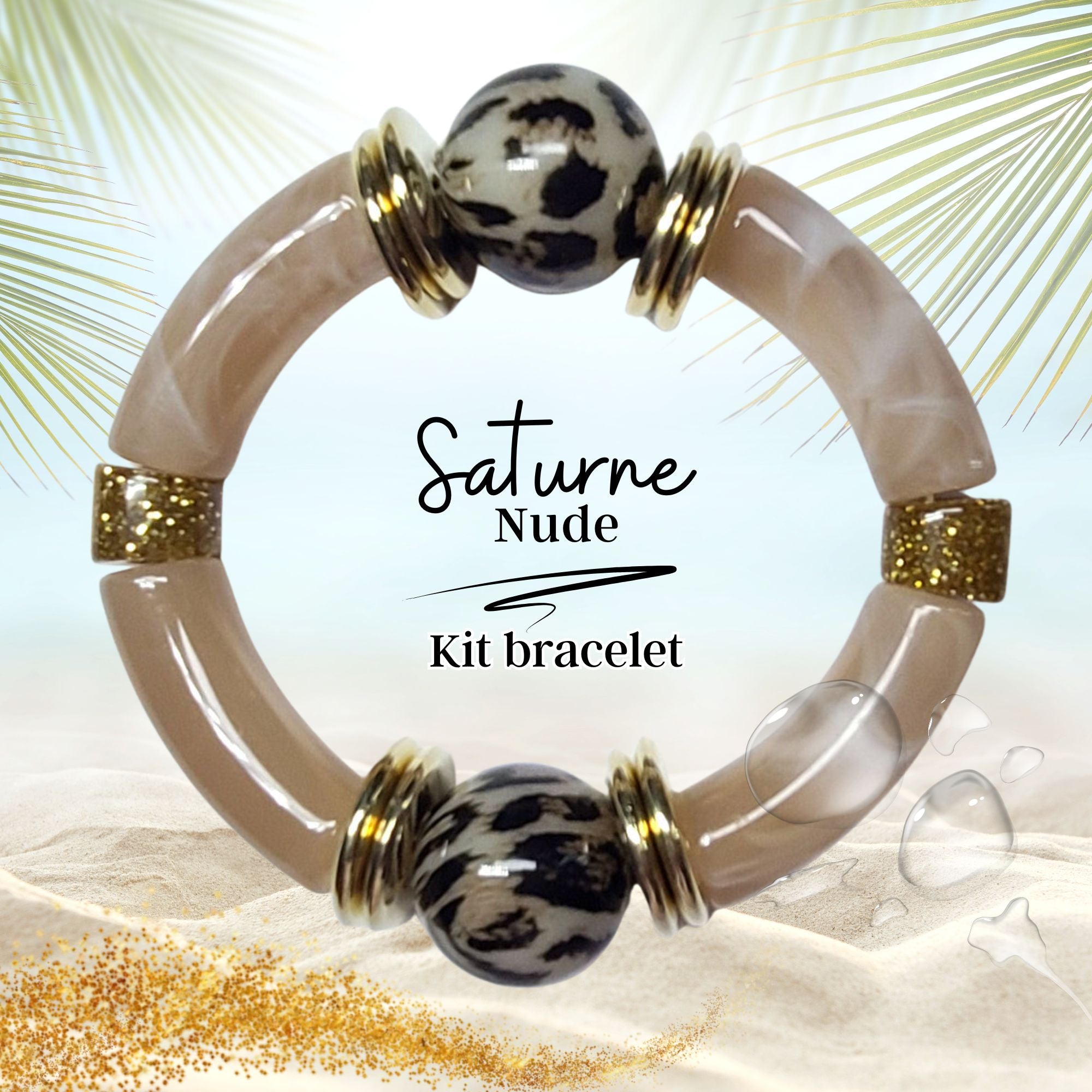 ARTSHOP Bijoux en KITS Saturne N°15 kit bracelet nude