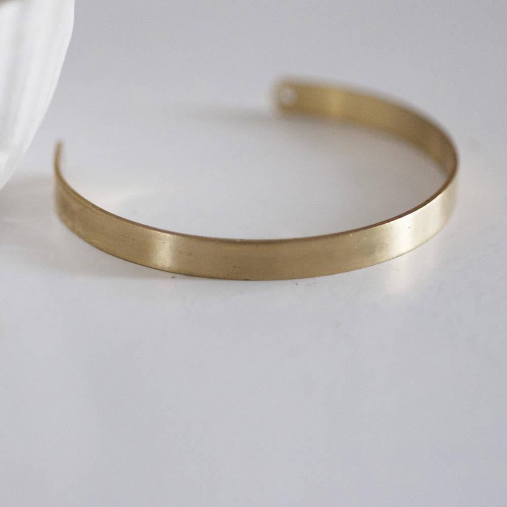 Gingerlily Accessoires cheveux EP bracelet manchette laiton brut 6mm