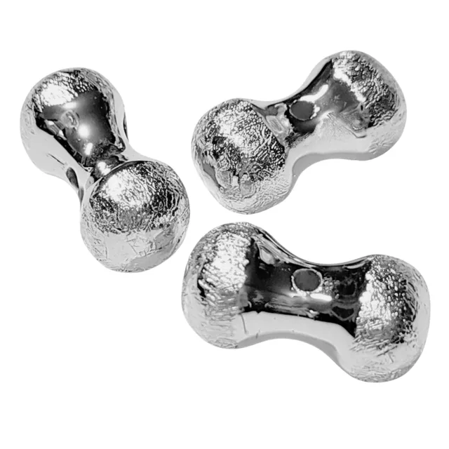 ARTSHOP CCB CCB72A perle cacahuète argent brossée x30