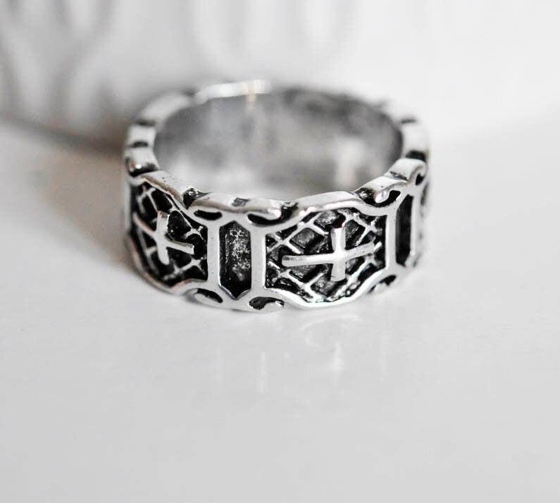 Gingerlily G0764 support bague croix argenté 20mm x1 homme