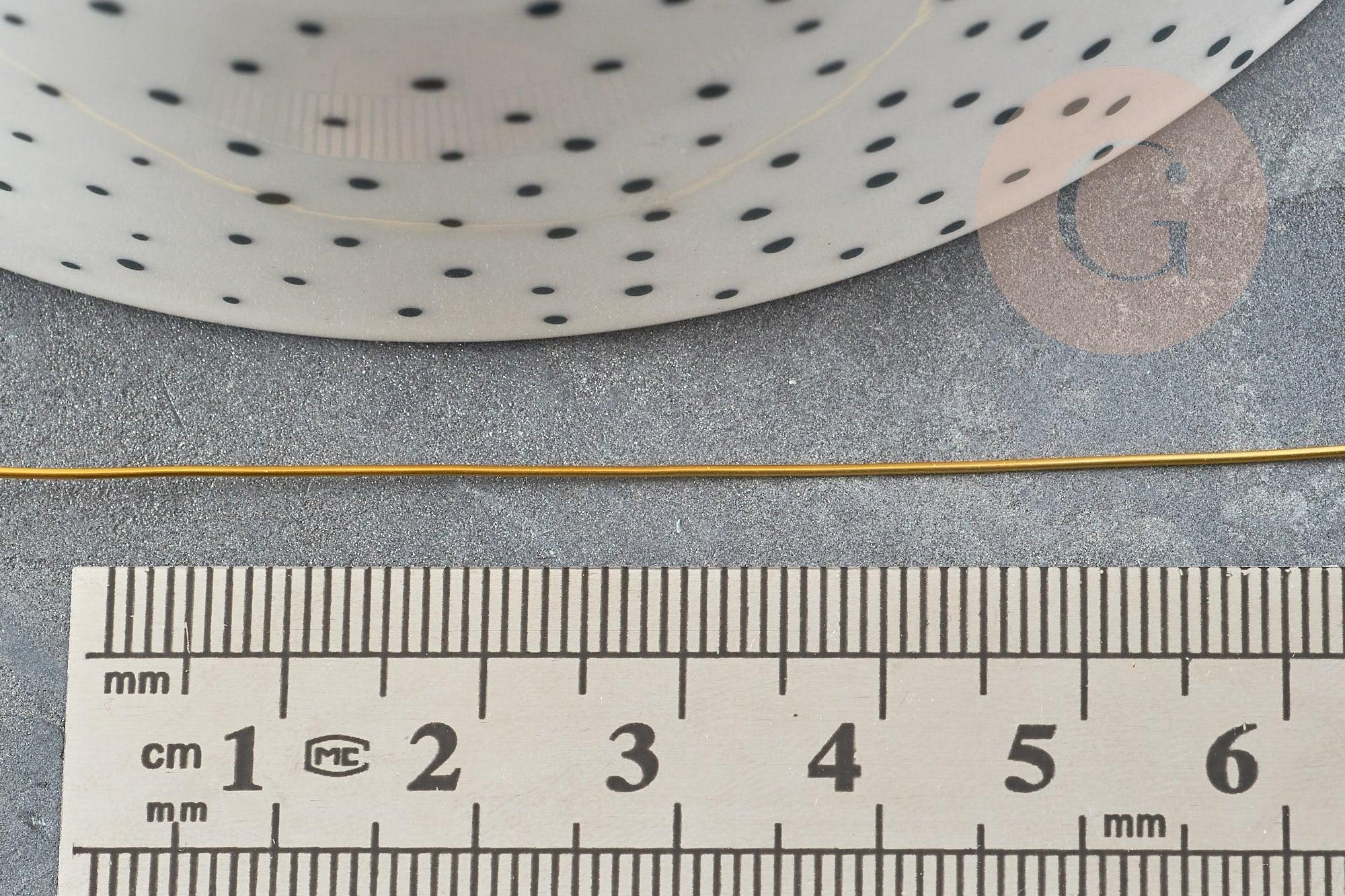 Gingerlily Perles Fil cuivre doré 0.6mm bobine 6m x1