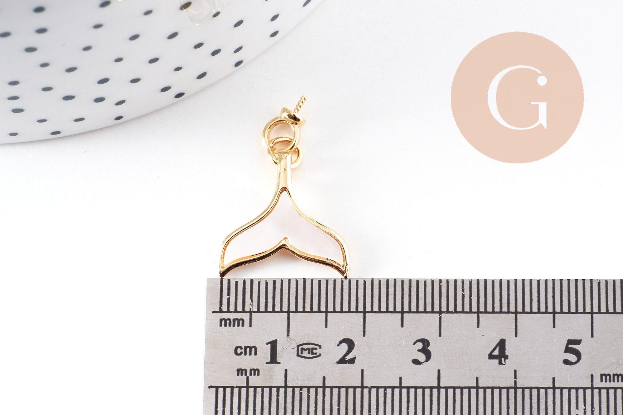 Gingerlily Pendentifs queue de poisson pendentif nacré 21mm
