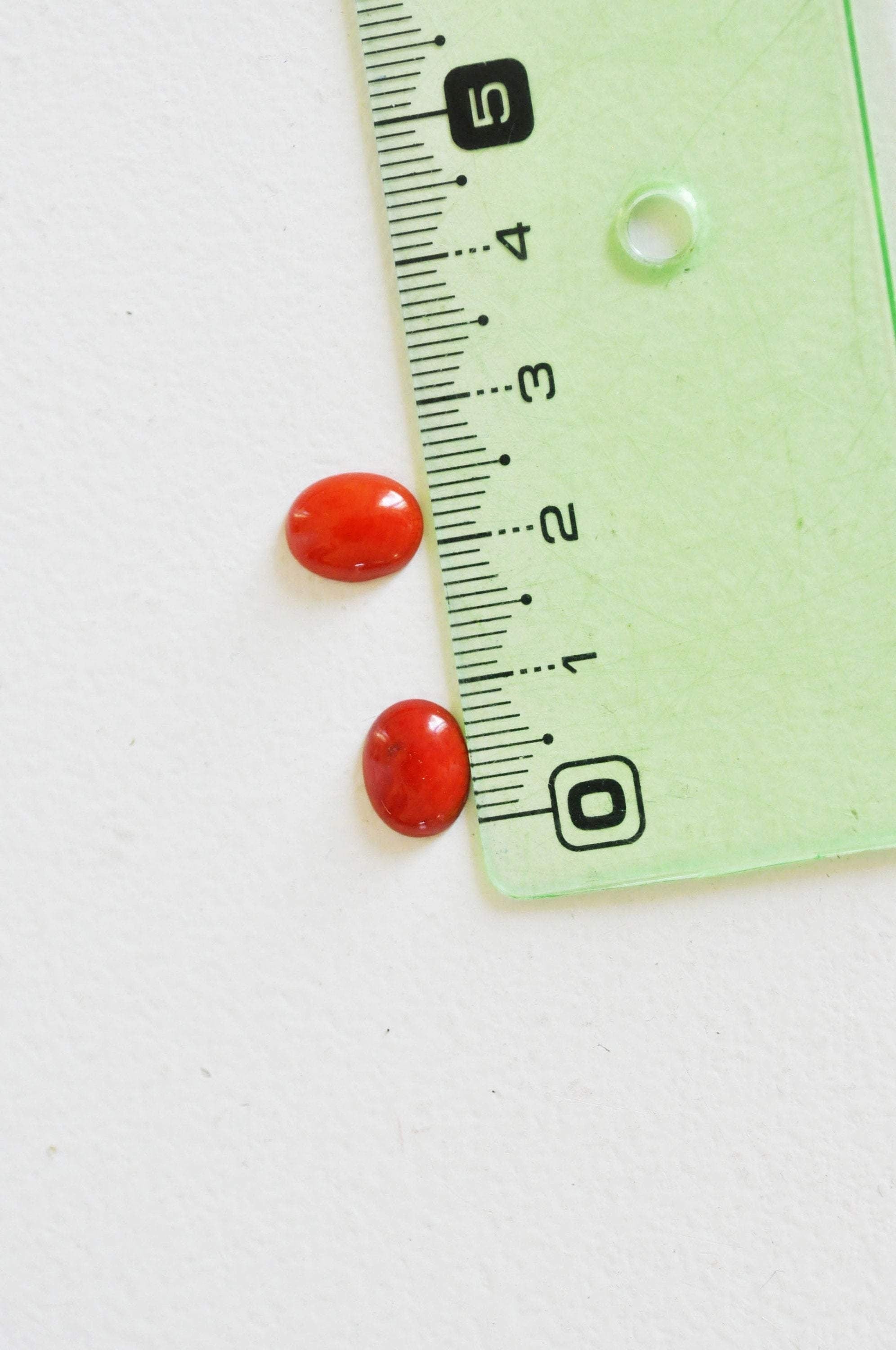Gingerlily Cabochon ovale corail naturel 10x8mm x1