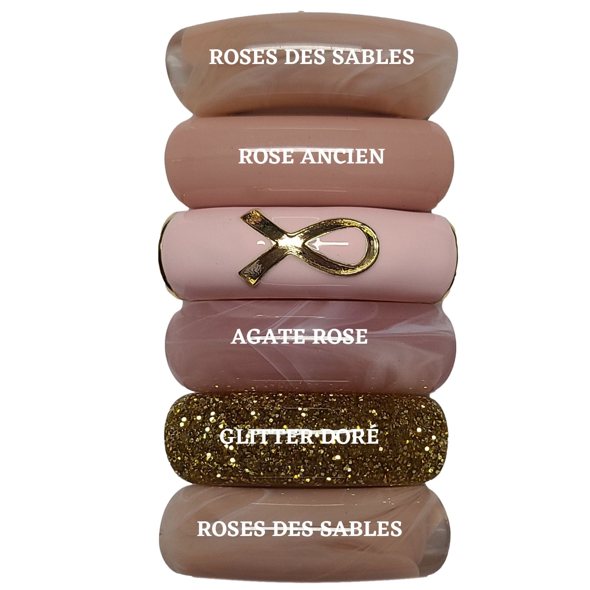 ARTSHOP Camaieux 158 lot 6 tubes Ruban rose - 12 mm