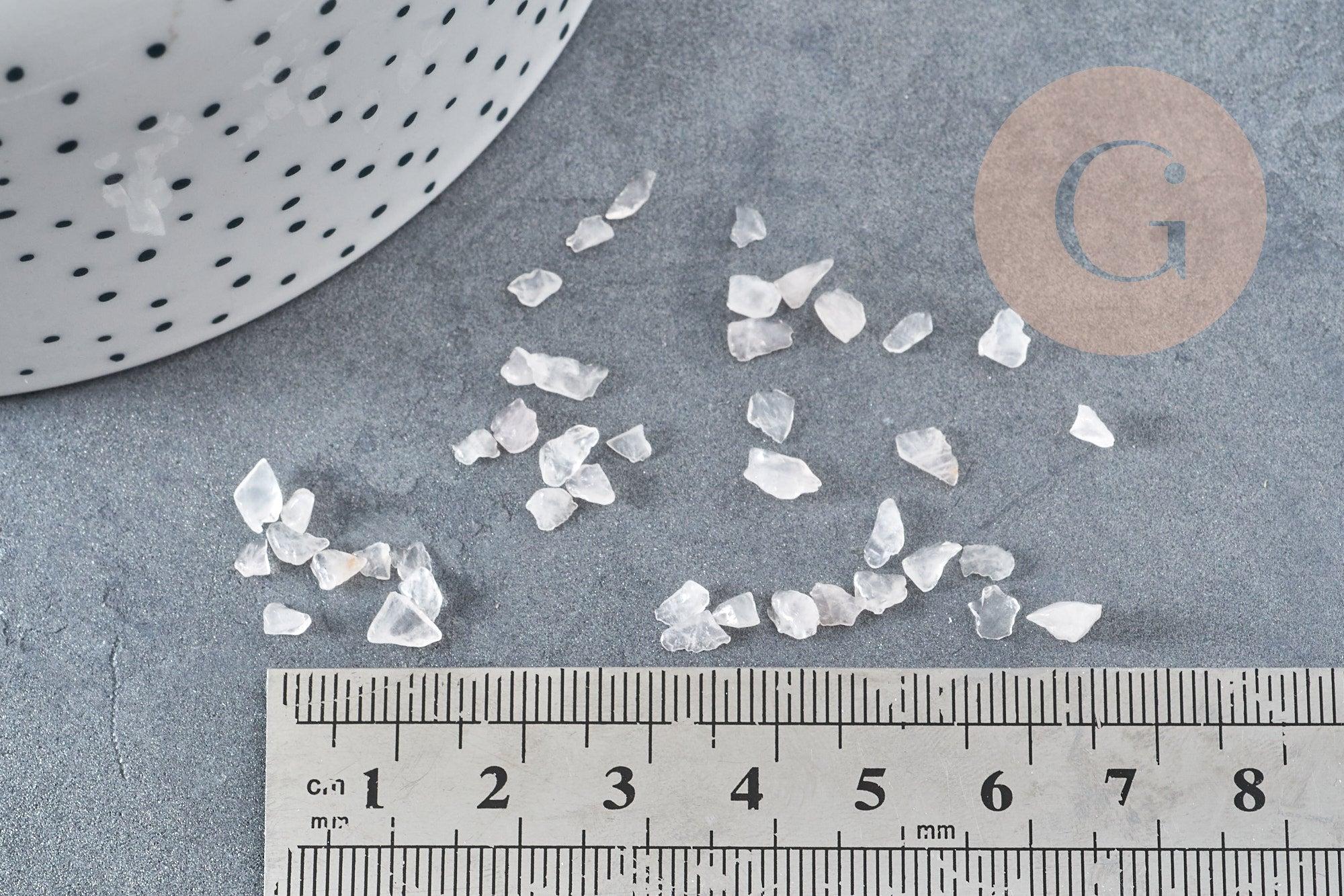 Gingerlily G9552 chips quartz rose naturel 2-8mm 20g