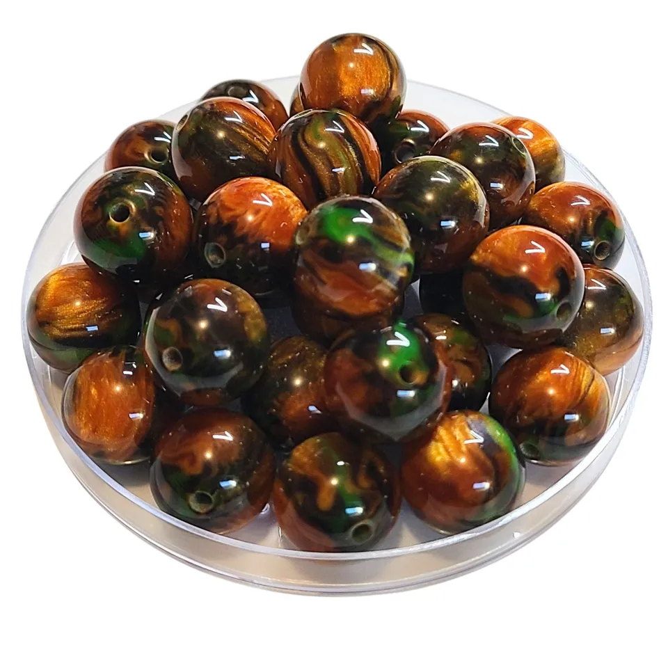 Artshop Boule acrylique ocre orangé 16 mm x15 boules