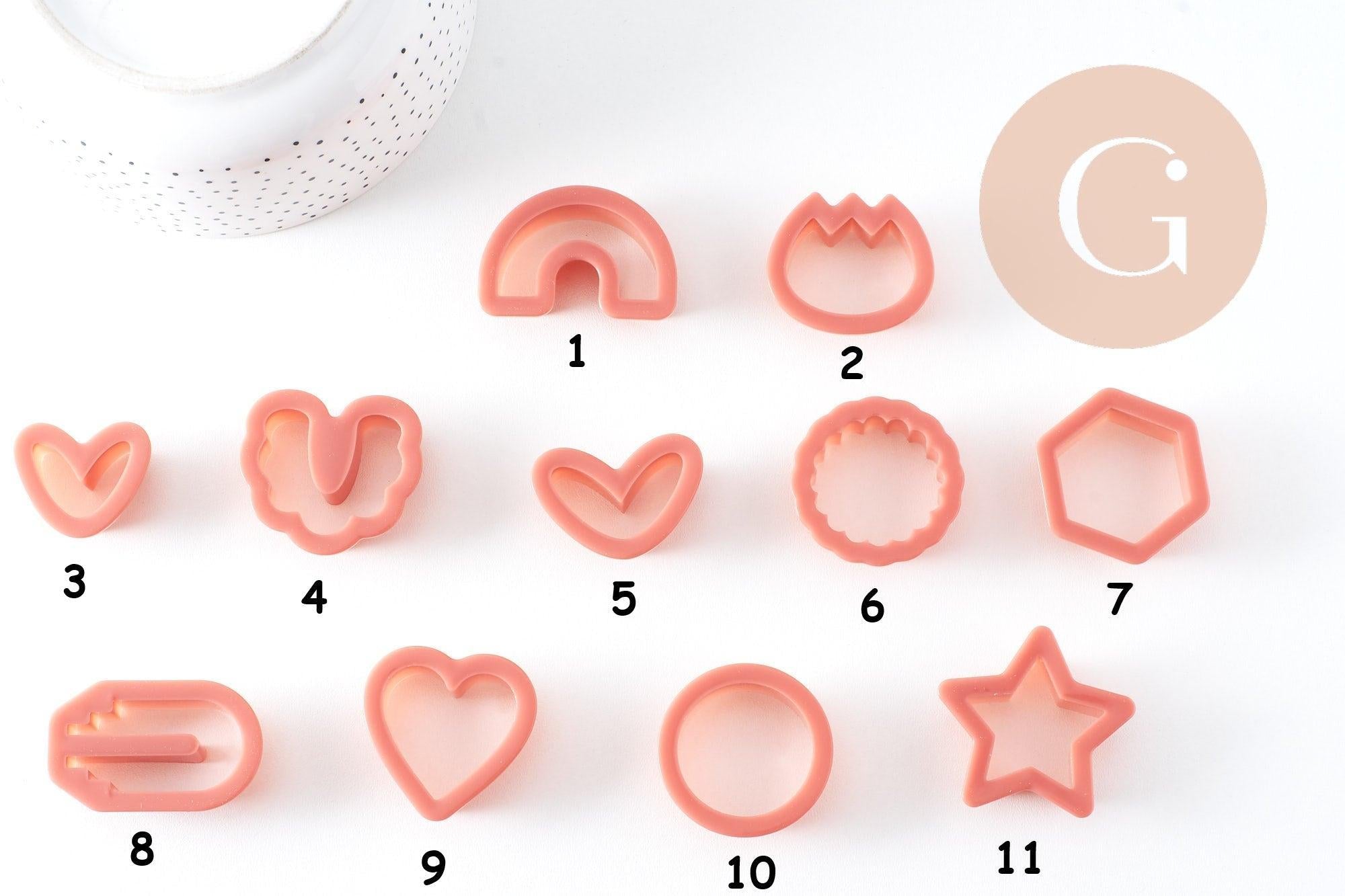 Gingerlily emporte-pièce pâte polymère 22-52mm forme 1