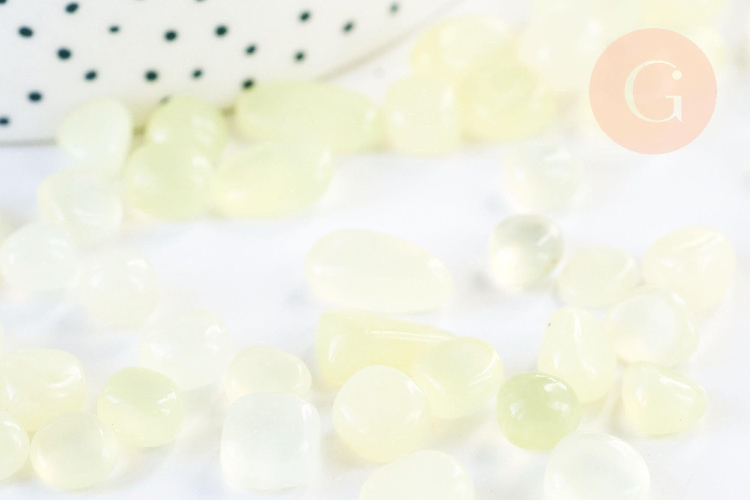 Gingerlily Sable chips jade xiajuan naturel 7-18mm 20gr