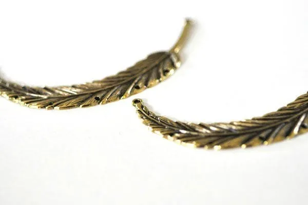 Gingerlily pendentif chandelier plume bronze 90mm