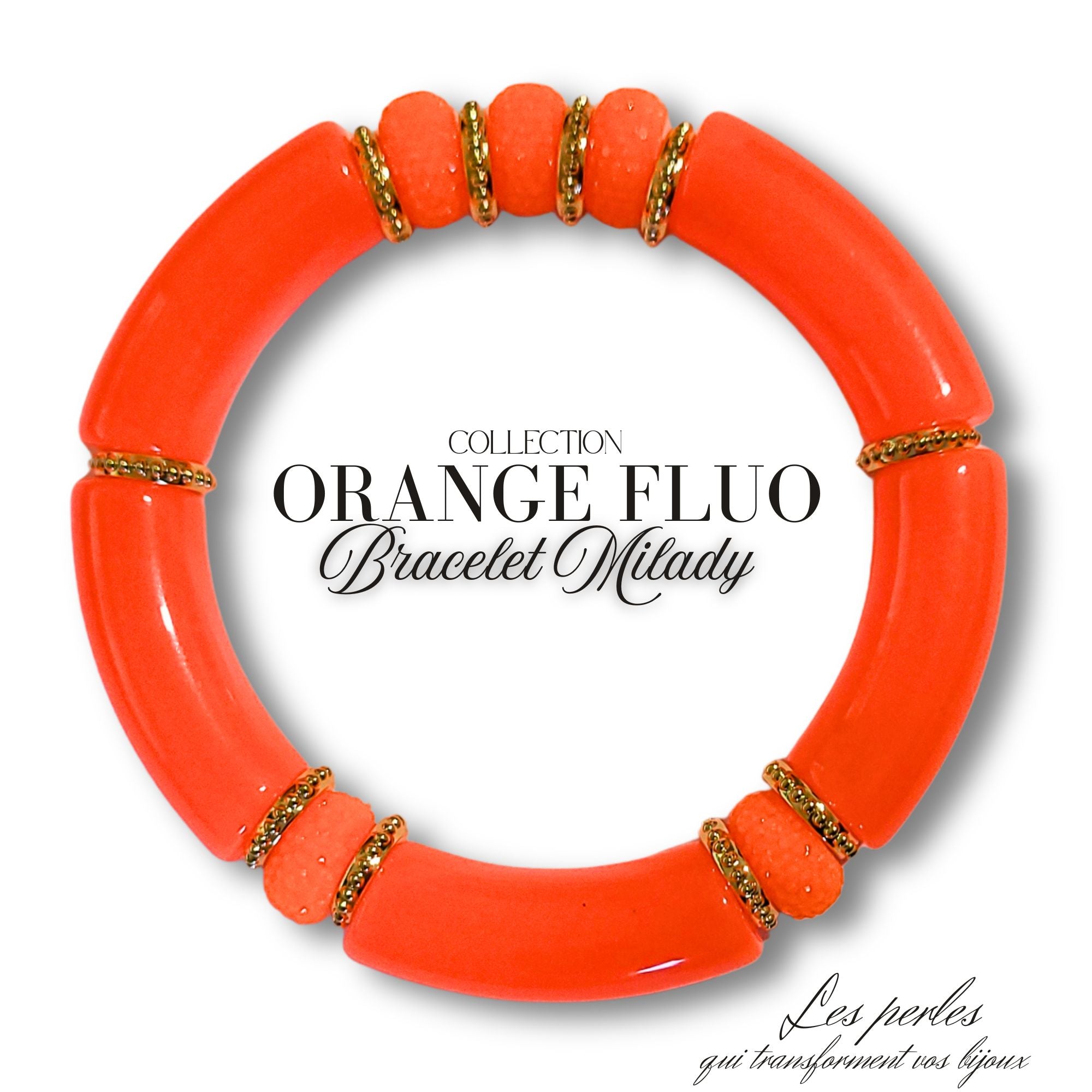 ARTSHOP Milady kit bracelet Signature orange fluo