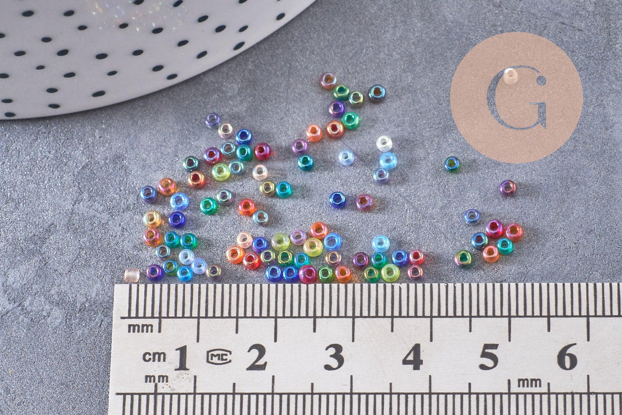Gingerlily Perles rocaille G10397 multicolore 2 mm 10 g