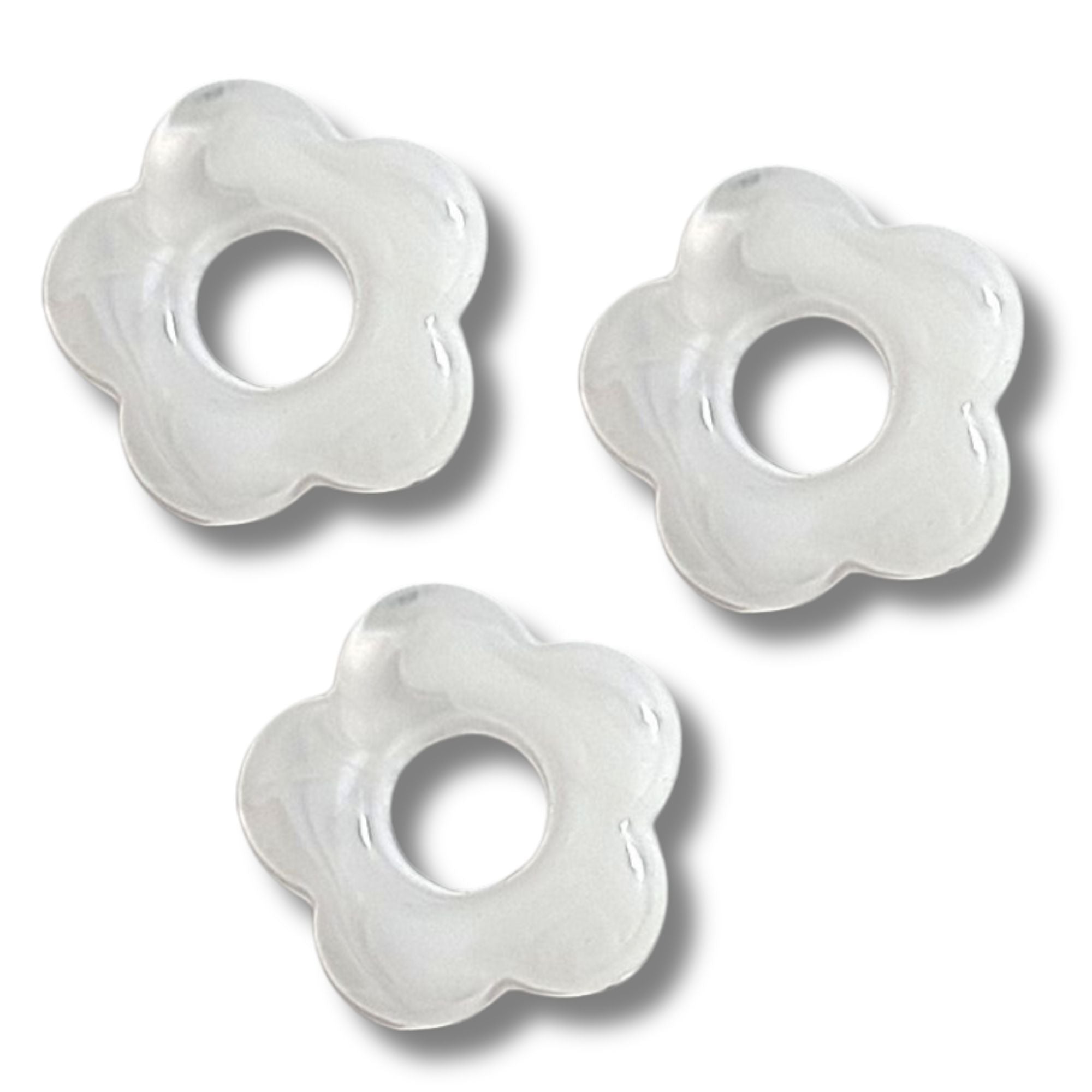 ARTSHOP Flower power fleur BABY capucine blanc 20mm x1
