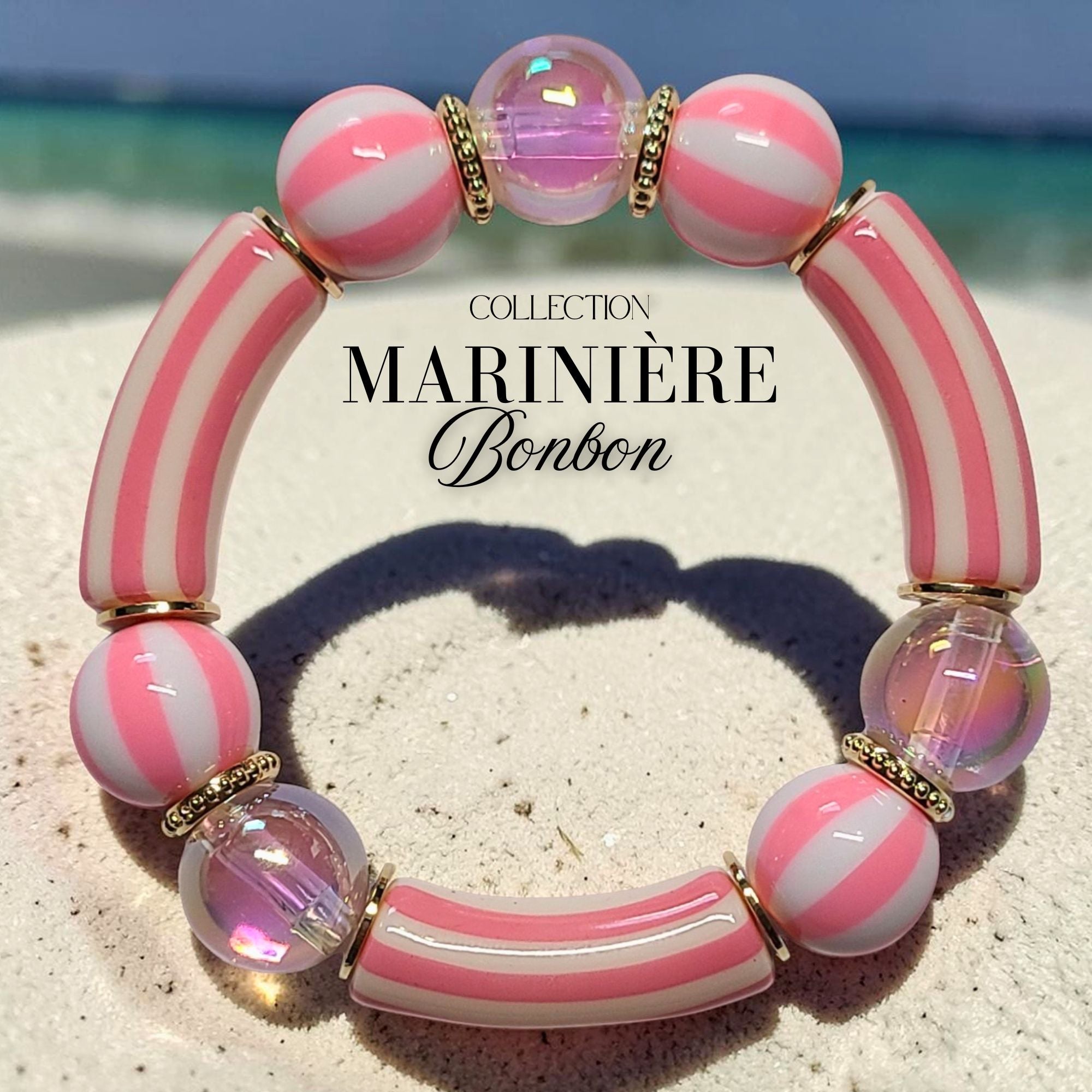 ARTSHOP Marinière Kit Bracelet Bonbon 5.5cm Acrylique