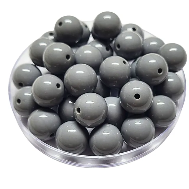 ARTSHOP Boules 16MM perle gris souris brillante x1