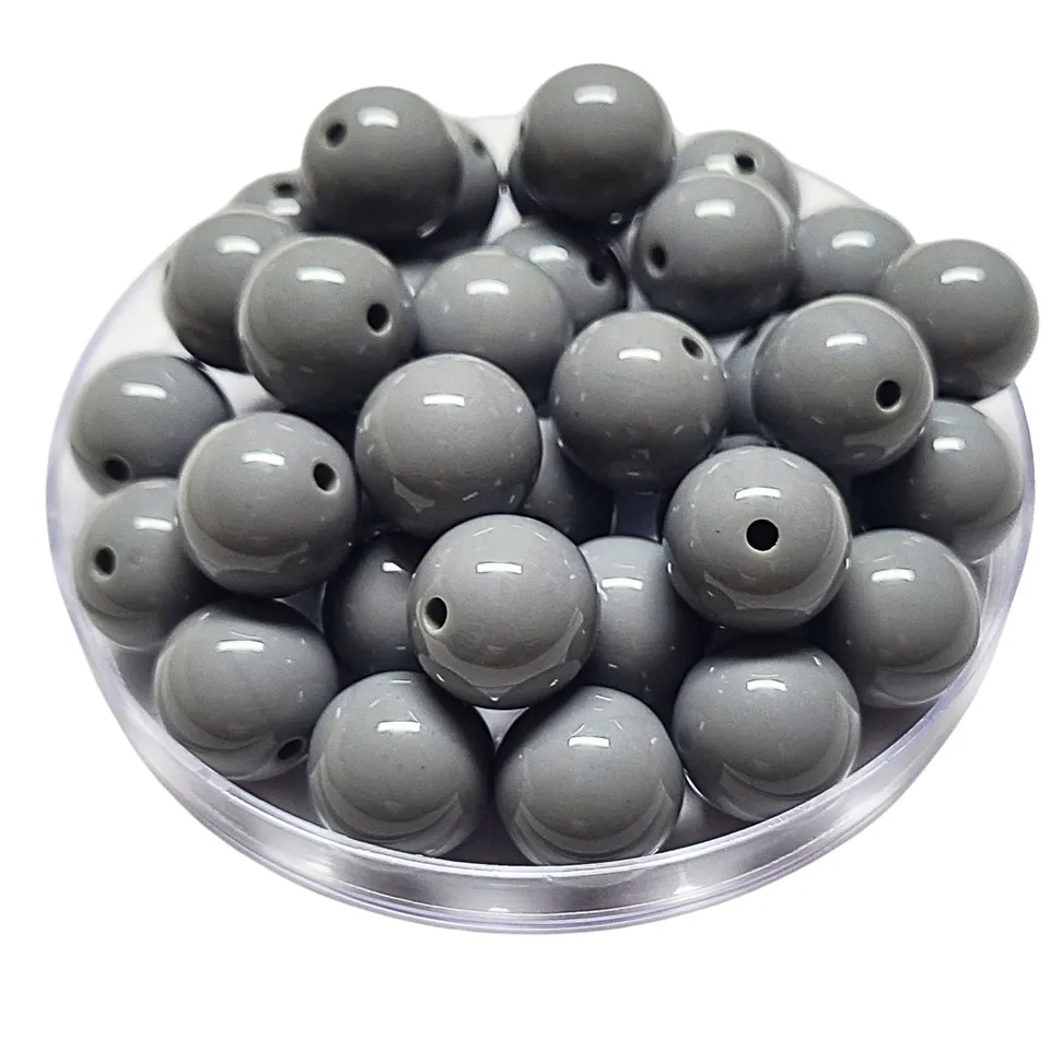 ARTSHOP Boules 16MM perle gris souris brillante x1