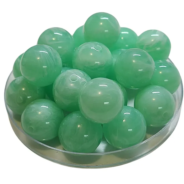 ARTSHOP Boules 20MM n°372 perle jade marbré x1