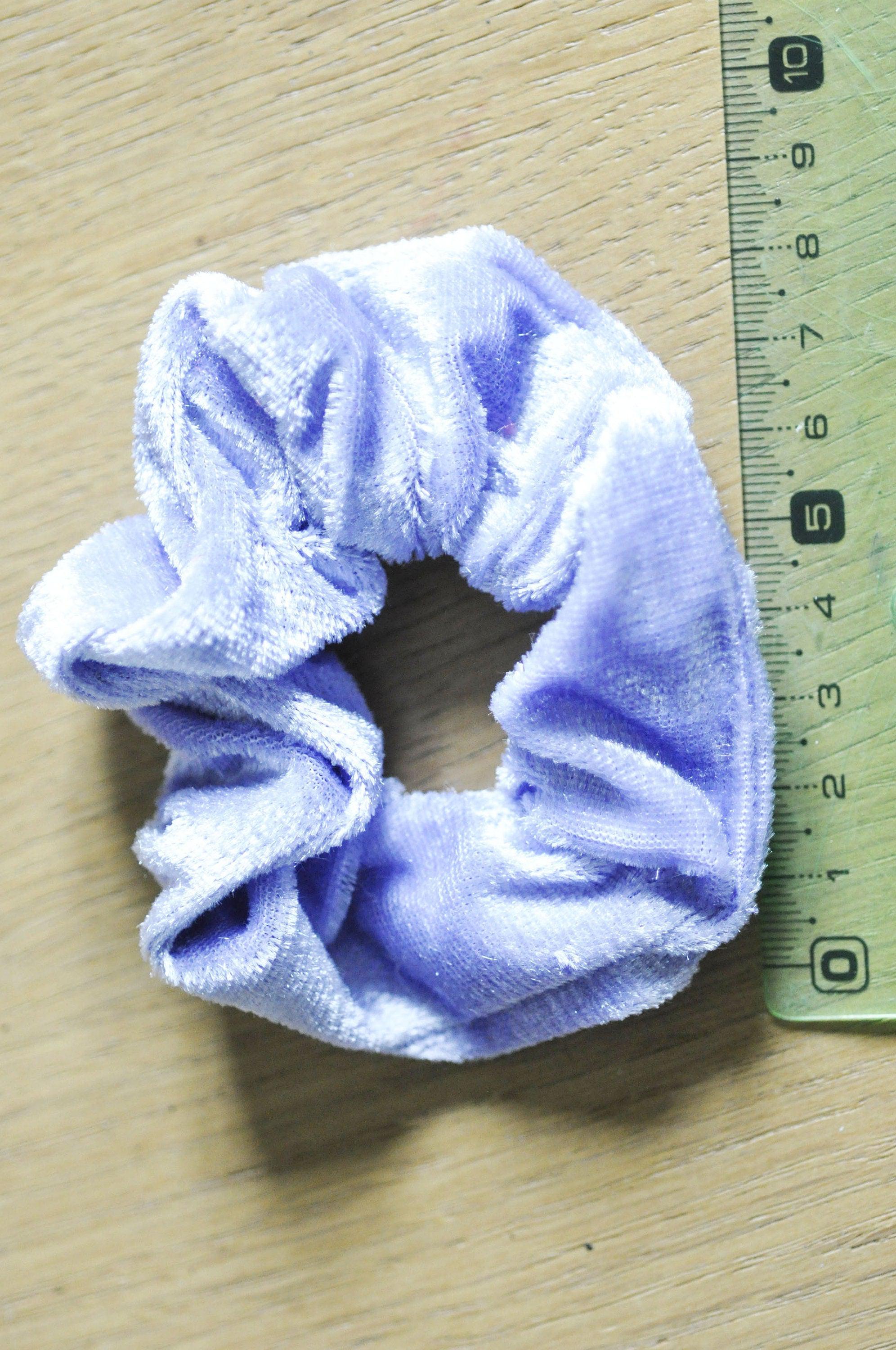 Gingerlily G5076 chouchou scrunchy velours violet lilas