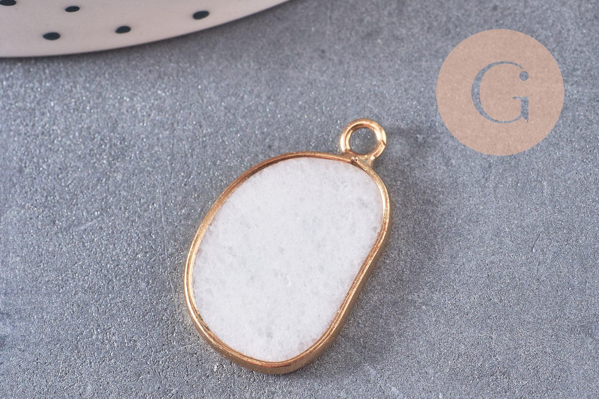 Gingerlily Pendentifs Jade G10537 pendentif ovale 25mm
