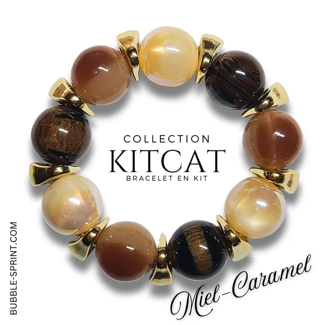 ARTSHOP KITCAT kit bracelet miel caramel