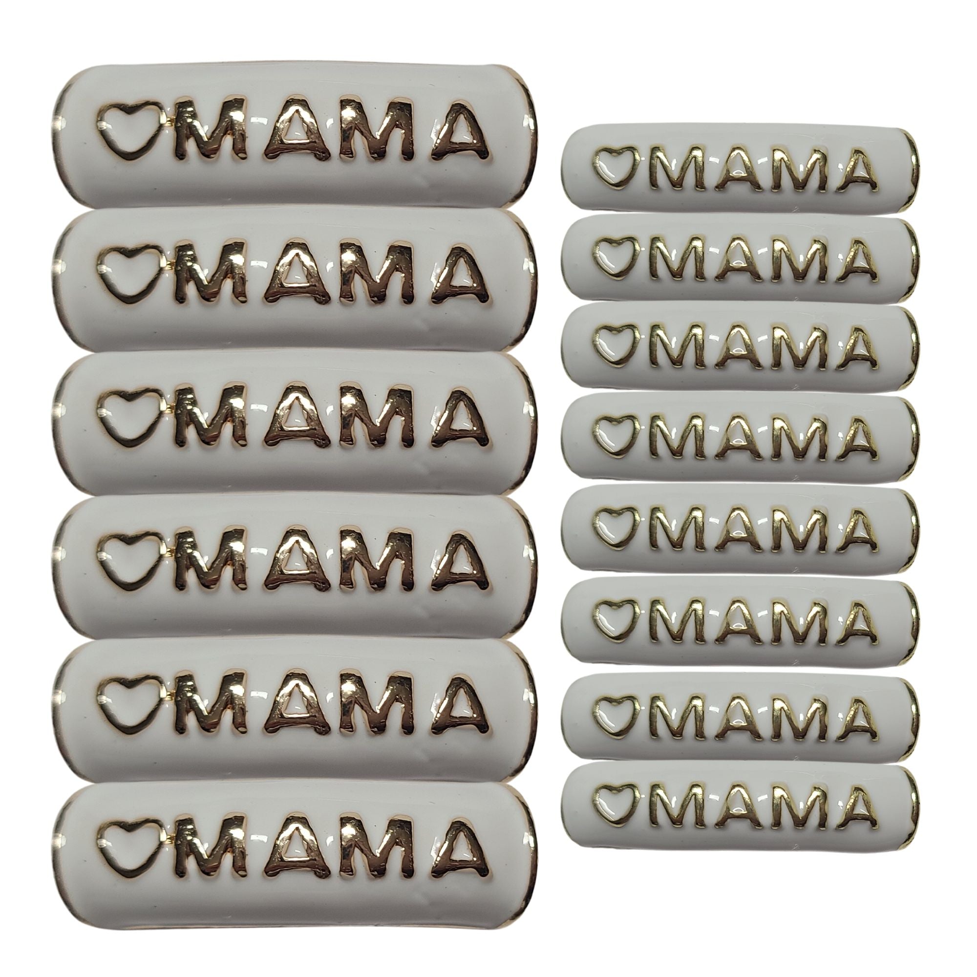 ARTSHOP Strass Émaillés 318 MAMA tube blanc 12mm x1