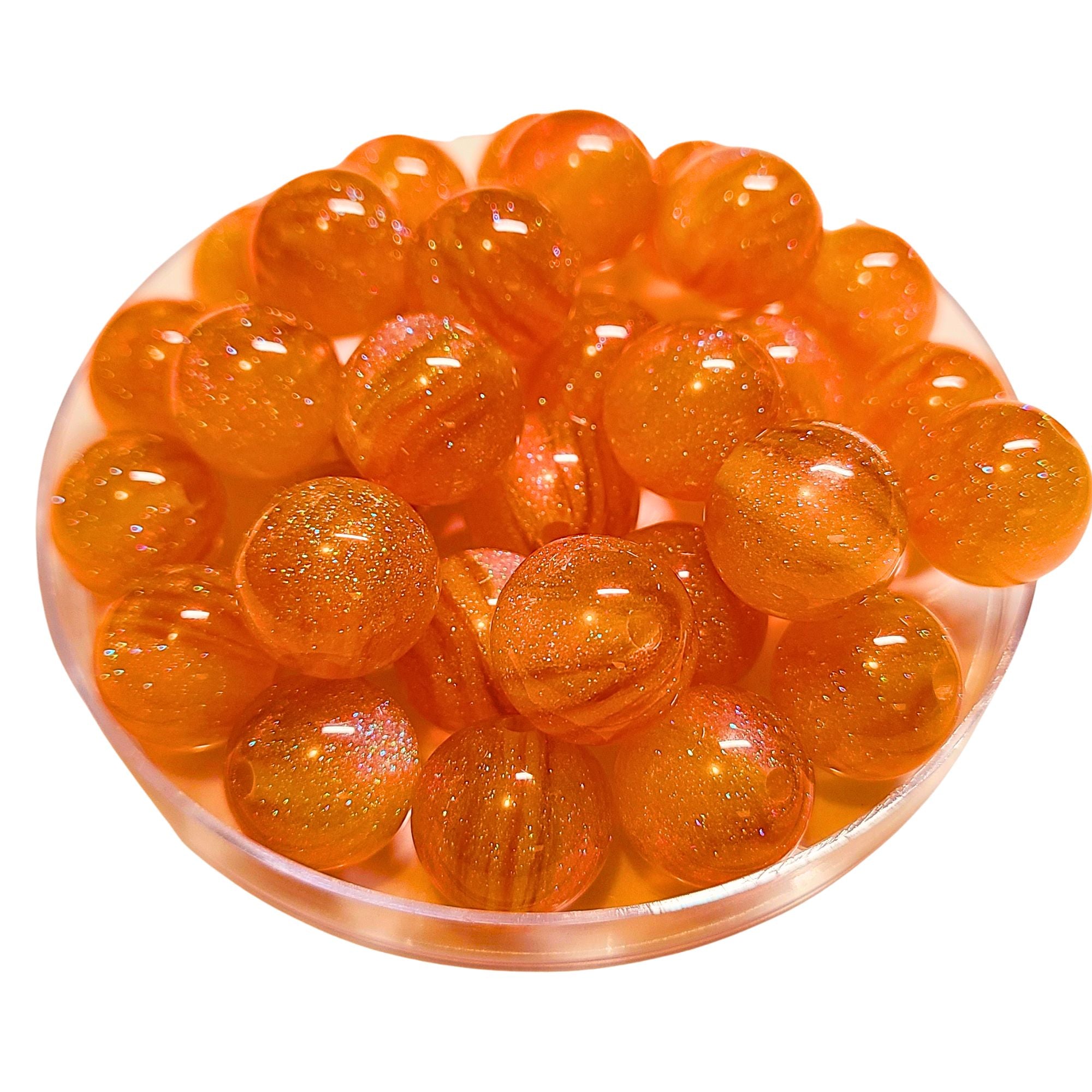 ARTSHOP Boules Glitters 307 perle orange 16mm x1 glitter