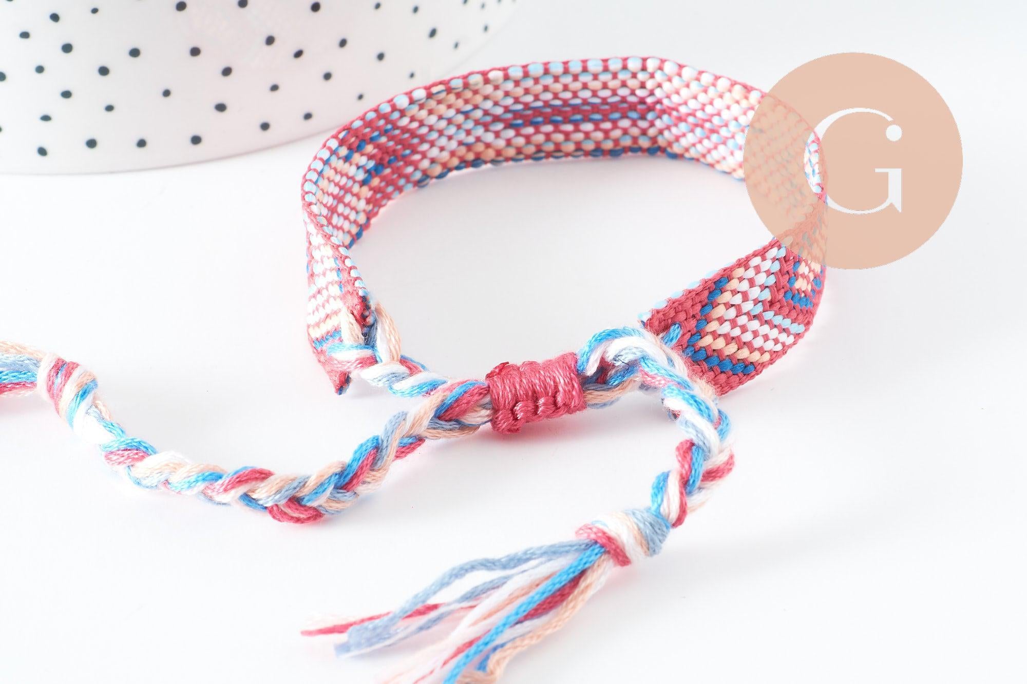 Gingerlily Accessoires Bracelet G9562 brésilien rose turquoise 15mm